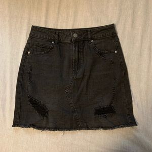 BNWOT Distressed Denim Skirt